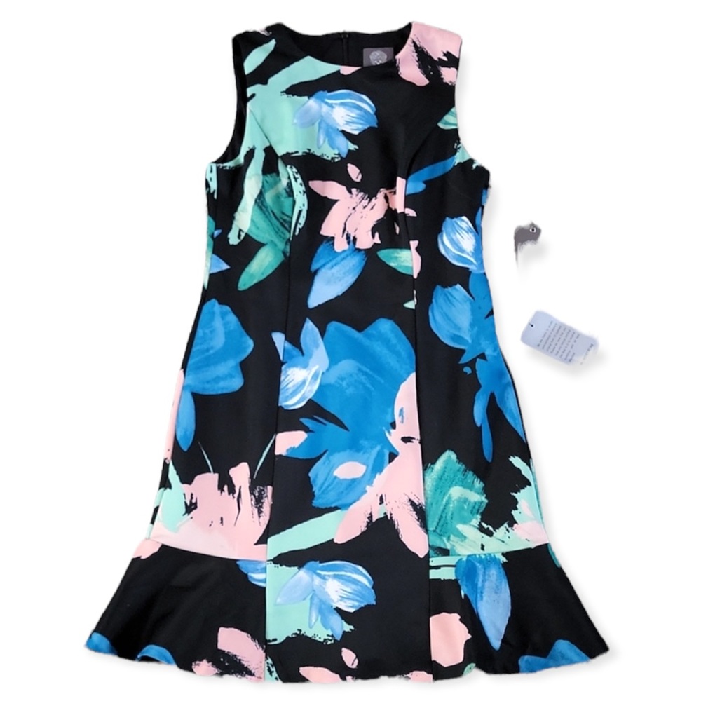 Vince Camuto Size 4p Fit & Flare Abstract Floral Dress NWT